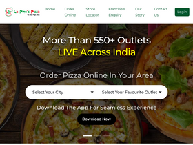 'lapinozpizza.in' screenshot