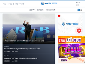 'xezerxeber.az' screenshot