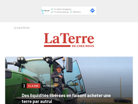 'laterre.ca' screenshot