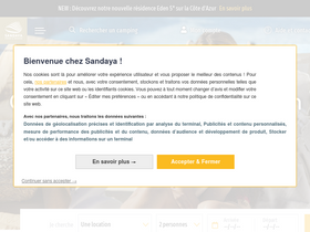 'sandaya.fr' screenshot