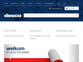 'desco.be' screenshot