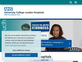 'uclh.nhs.uk' screenshot