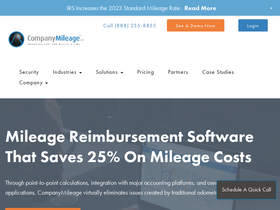 'companymileage.com' screenshot