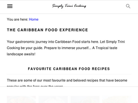 'simplytrinicooking.com' screenshot