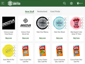 'discgolfunited.com' screenshot