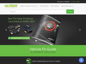 'axxessinterfaces.com' screenshot