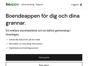 'boappa.se' screenshot