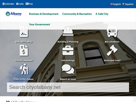 'cityofalbany.net' screenshot