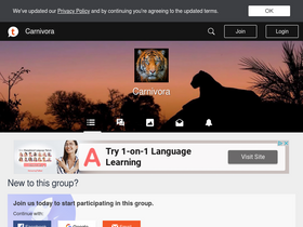 'carnivora.net' screenshot