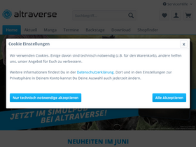 'altraverse.de' screenshot