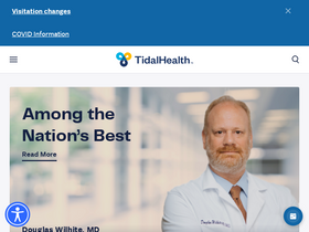 'tidalhealth.org' screenshot