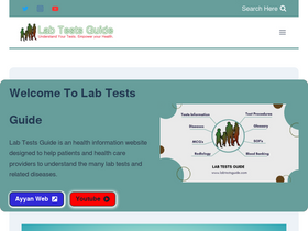 'labtestsguide.com' screenshot