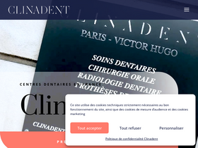 'clinadent.fr' screenshot
