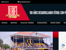 'ligarafaelinadefutbol.com' screenshot