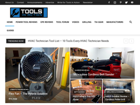 'toolsinaction.com' screenshot