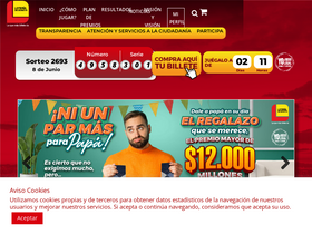 'loteriadebogota.com' screenshot