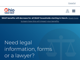 'ohiolegalhelp.org' screenshot
