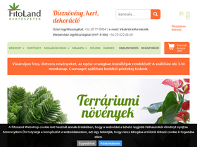 'fitoland.hu' screenshot