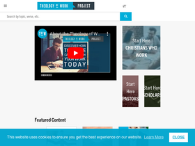 'theologyofwork.org' screenshot