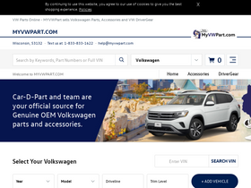 'myvwpart.com' screenshot