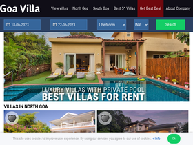 'thegoavilla.com' screenshot