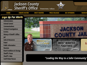 'jacksoncountysheriffin.org' screenshot