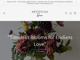 artificialbloom.dk homepage screenshot