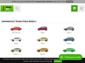 'skoda-dily.cz' screenshot