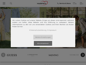 'modeherz.de' screenshot