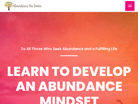 'abundancenolimits.com' screenshot