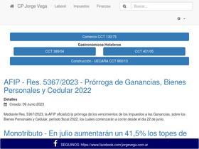 'jorgevega.com.ar' screenshot