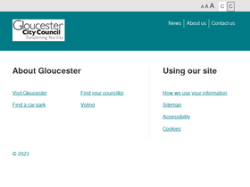 'gloucester.gov.uk' screenshot
