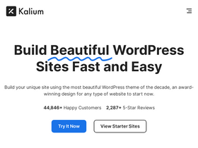 'kaliumtheme.com' screenshot