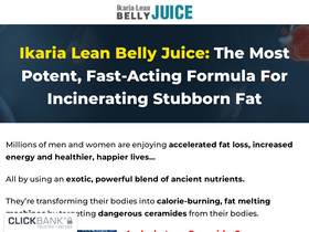 'theikariajuice.com' screenshot