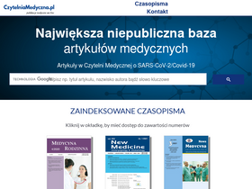 'czytelniamedyczna.pl' screenshot