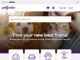 'dogsandcatsforever.petfinder.com' screenshot