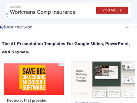 'justfreeslide.com' screenshot