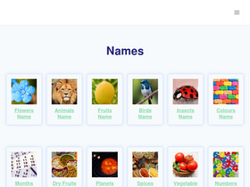 'namesinhindi.com' screenshot