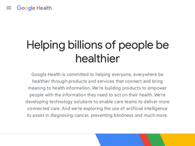 'health.google' screenshot