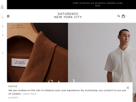 'saturdaysnyc.com' screenshot