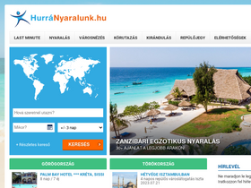 'hurra-nyaralunk.hu' screenshot