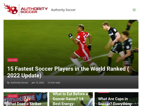 'authoritysoccer.com' screenshot