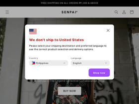 wearsenpai.com homepage screenshot