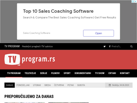 'tvprogram.rs' screenshot