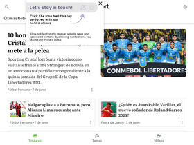 'infozport.com' screenshot