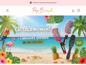 Popbrush homepage screenshot