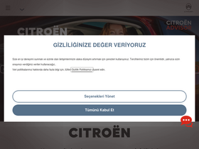 'citroen.com.tr' screenshot