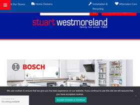Stuart Westmoreland homepage screenshot
