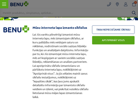 'benu.lv' screenshot
