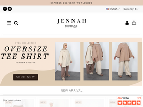 'jennah-boutique.com' screenshot